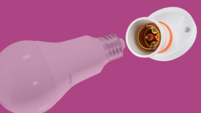 Bulb/tubelight holder installation